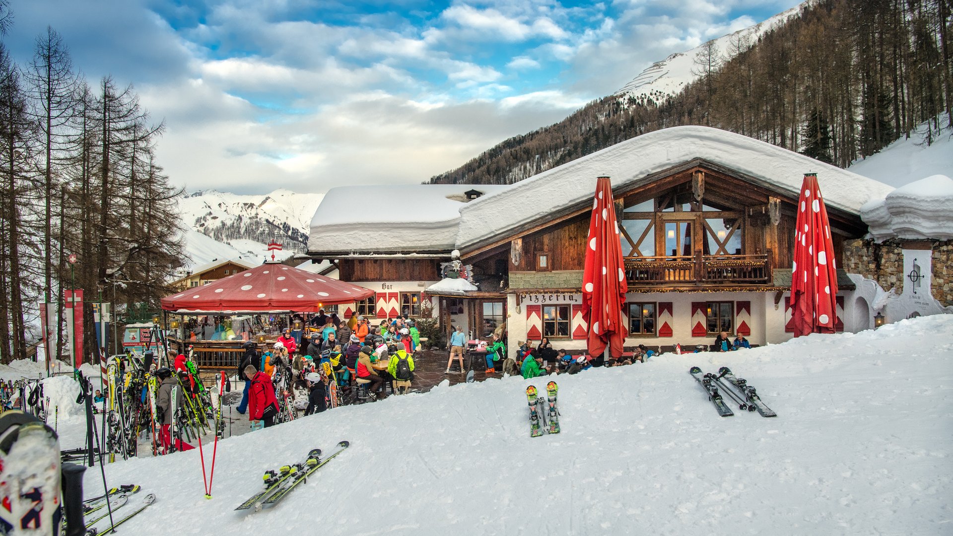 Skischule in Samnaun & Hangl Après-Snow-Treff